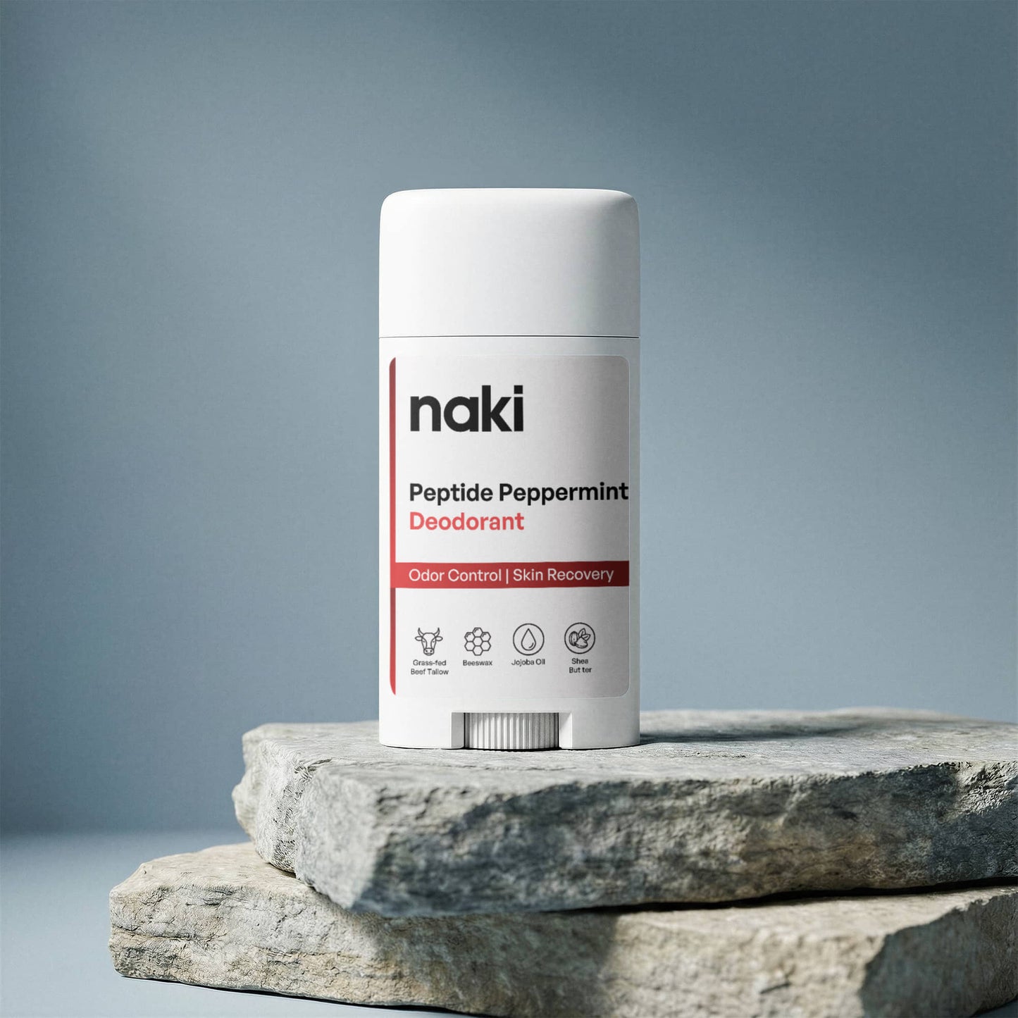 naki Peptide Peppermint Deodorant 2x Pack