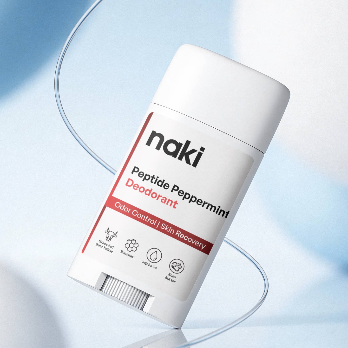 naki Peptide Peppermint Deodorant 2x Pack