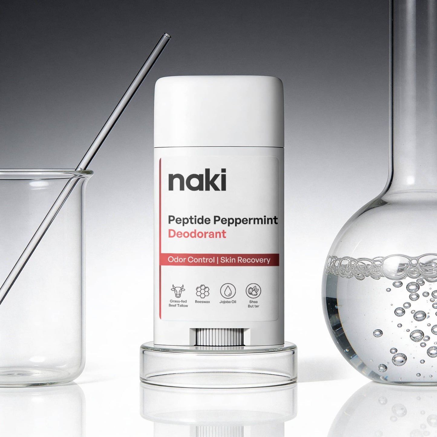 naki Peptide Peppermint Deodorant 2x Pack