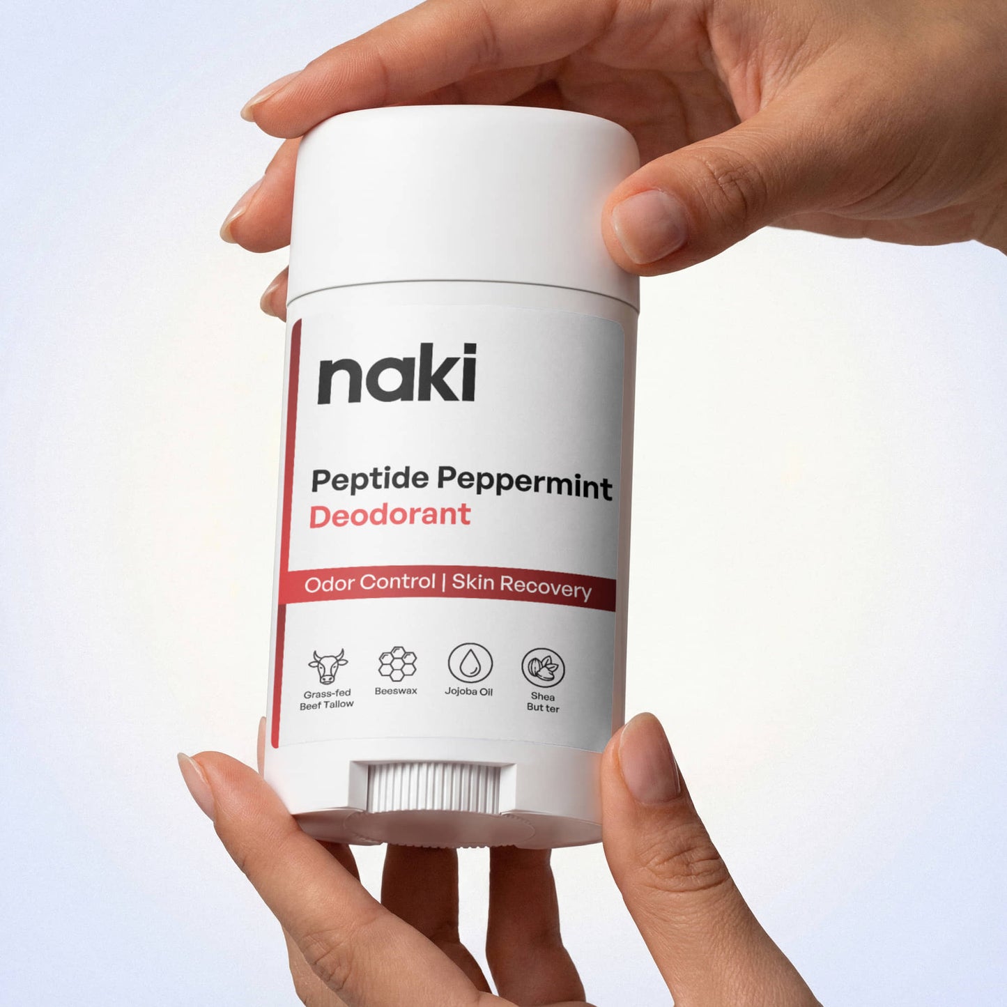 naki Peptide Peppermint Deodorant 2x Pack