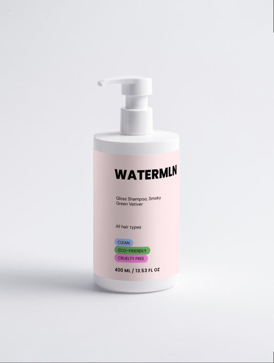 WATERMLN Gloss Shampoo, Smoky Green Vetiver